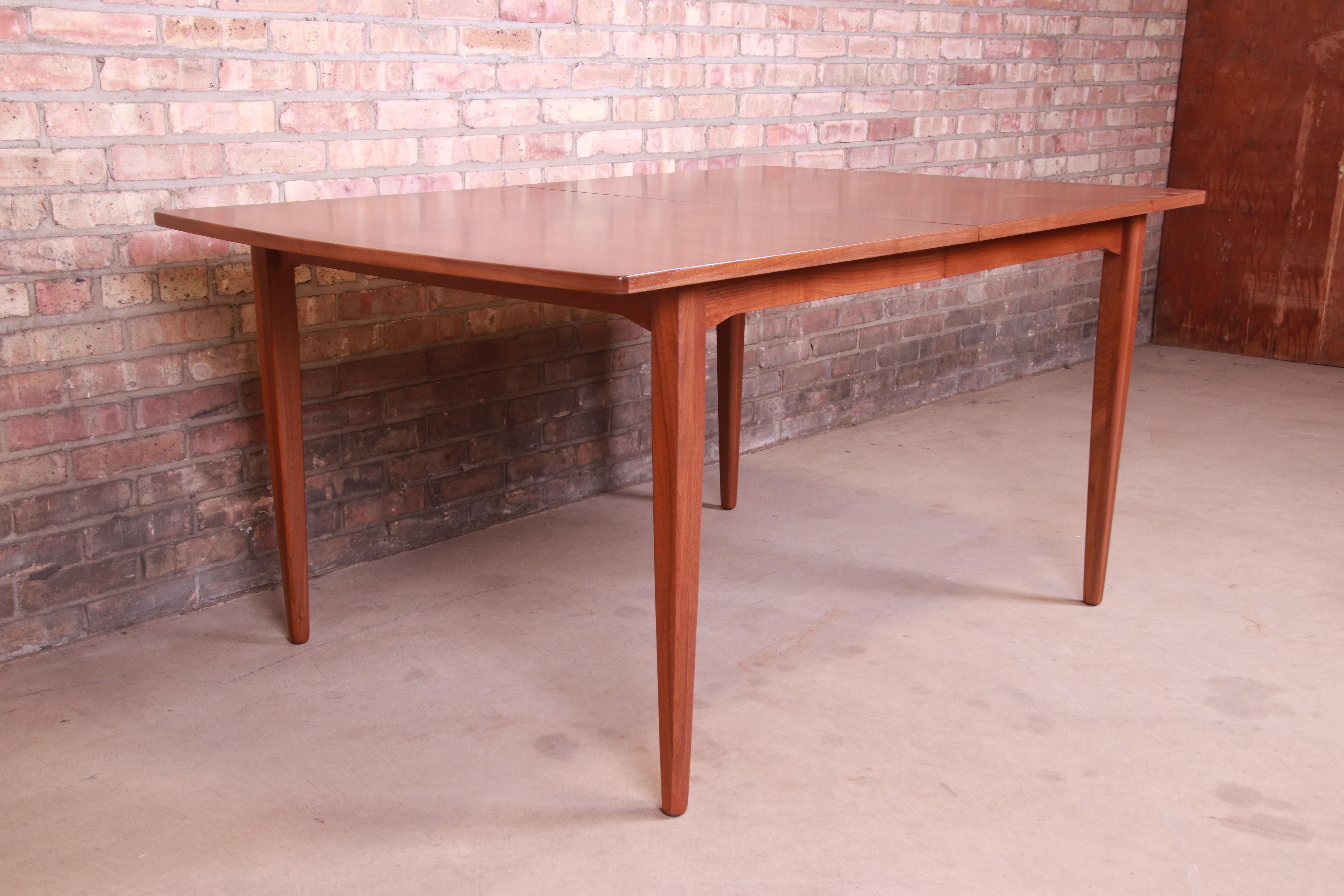 Kipp Stewart for Drexel Declaration Walnut Extension Dining Table, Refinished 7