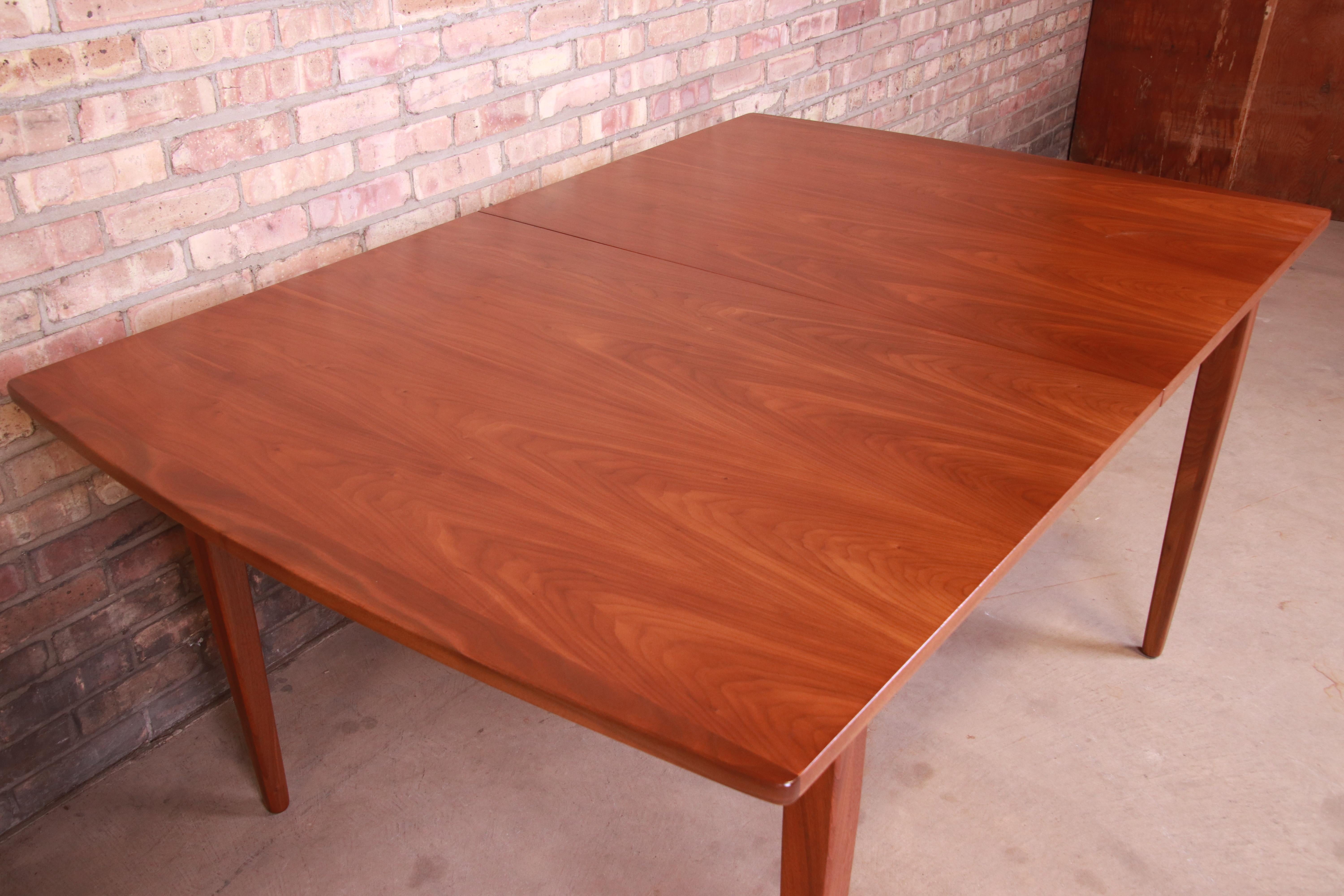 Kipp Stewart for Drexel Declaration Walnut Extension Dining Table, Refinished 8