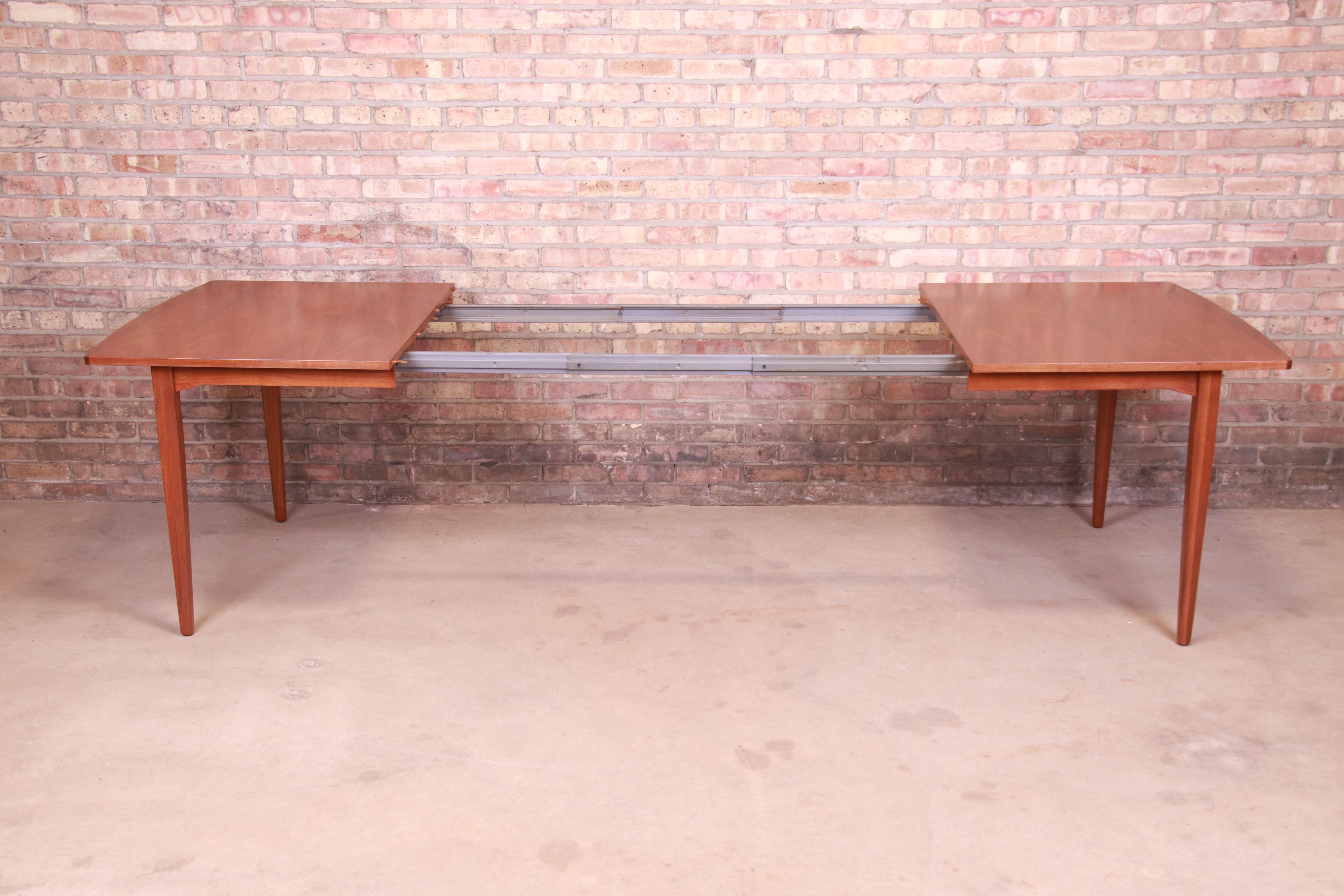 Kipp Stewart for Drexel Declaration Walnut Extension Dining Table, Refinished 1