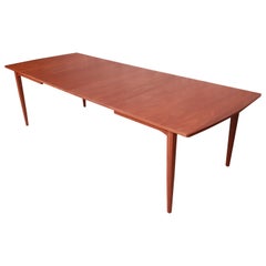 Kipp Stewart for Drexel Declaration Walnut Extension Dining Table, Refinished