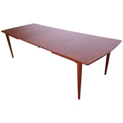 Kipp Stewart for Drexel Declaration Walnut Extension Dining Table, Refinished