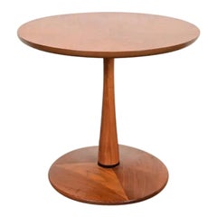 Kipp Stewart for Drexel Declaration Walnut Pedestal Side Table, Circa 1960s