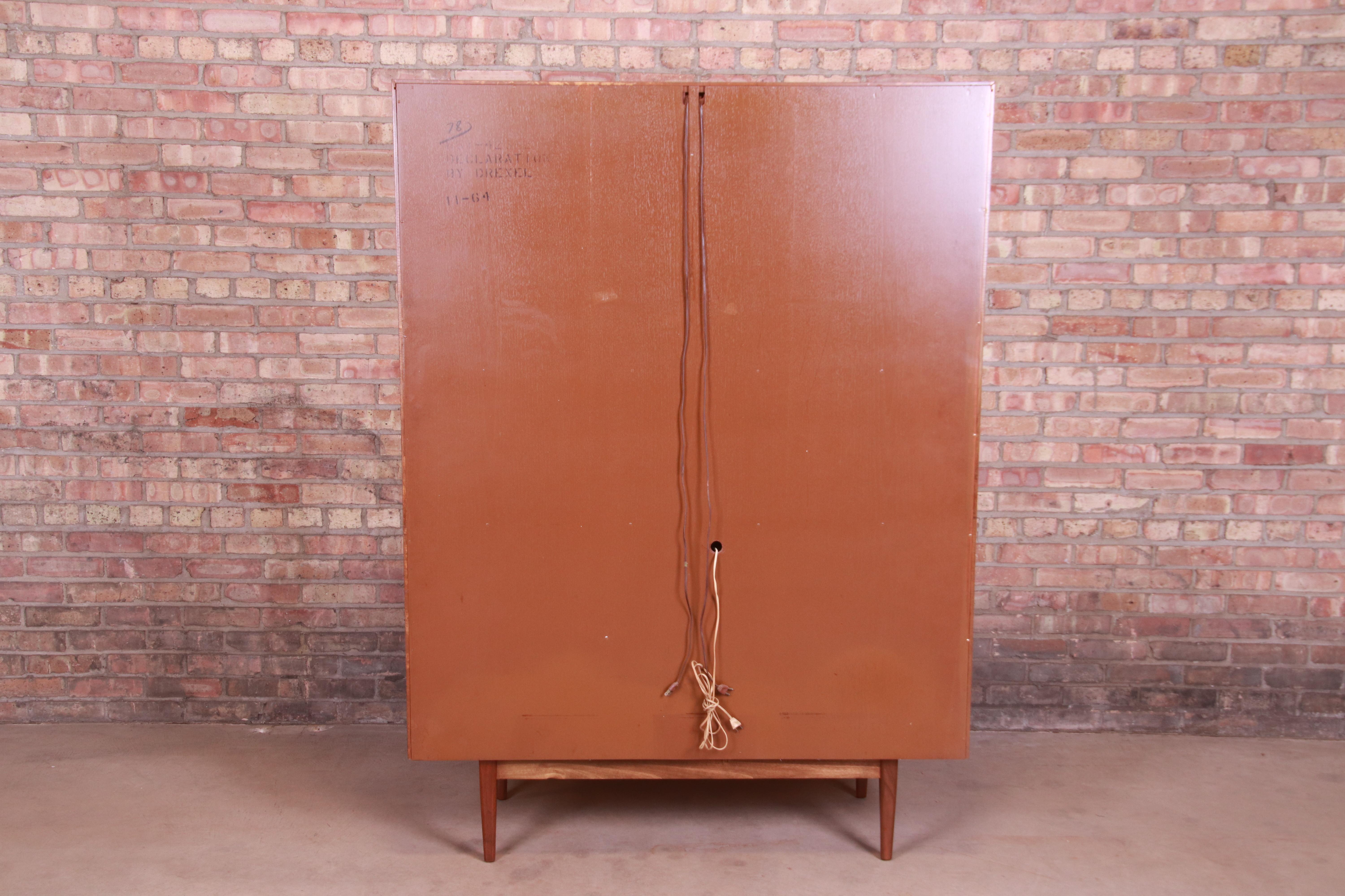 Kipp Stewart for Drexel Declaration Walnut Sideboard Hutch or Bar Cabinet, 1964 7