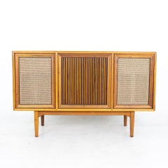 Kipp Stewart for Drexel Declarations Motorola Mid Century Walnut Stereo Console