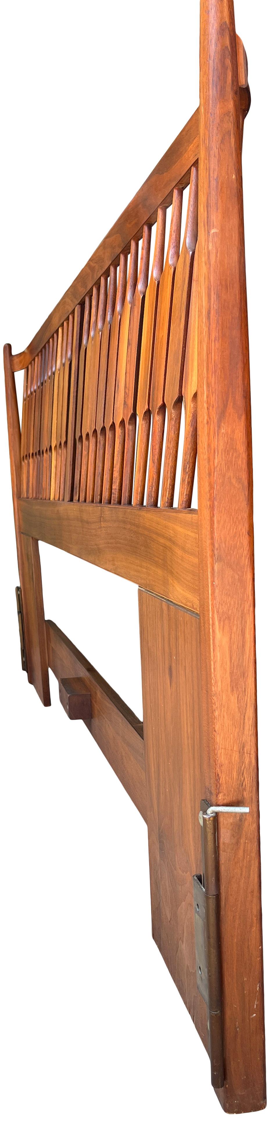 American Kipp Stewart for Drexel King Walnut Headboard