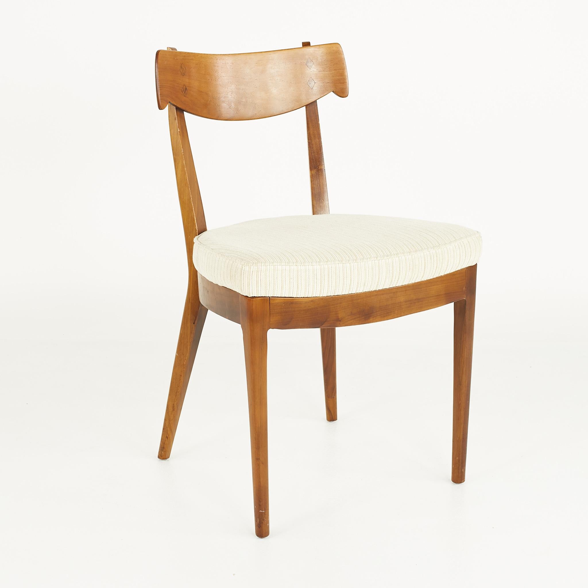 Kipp Stewart for Drexel Mid Century Walnut Dining Chairs - Set of 6 2