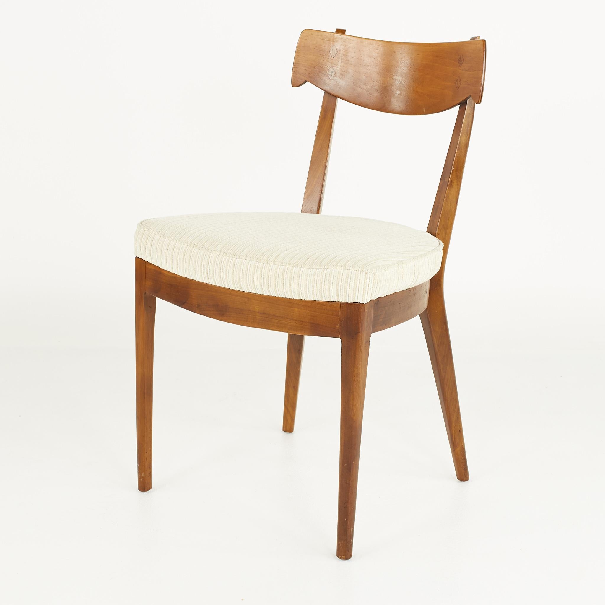 Kipp Stewart for Drexel Mid Century Walnut Dining Chairs - Set of 6 3