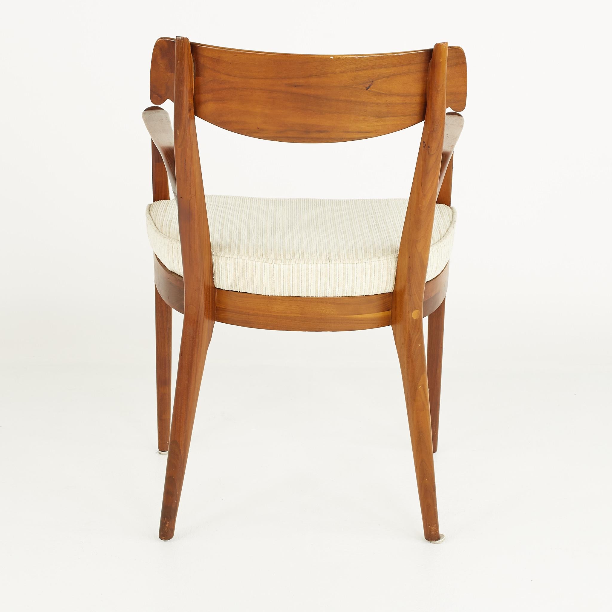 Kipp Stewart for Drexel Mid Century Walnut Dining Chairs - Set of 6 8
