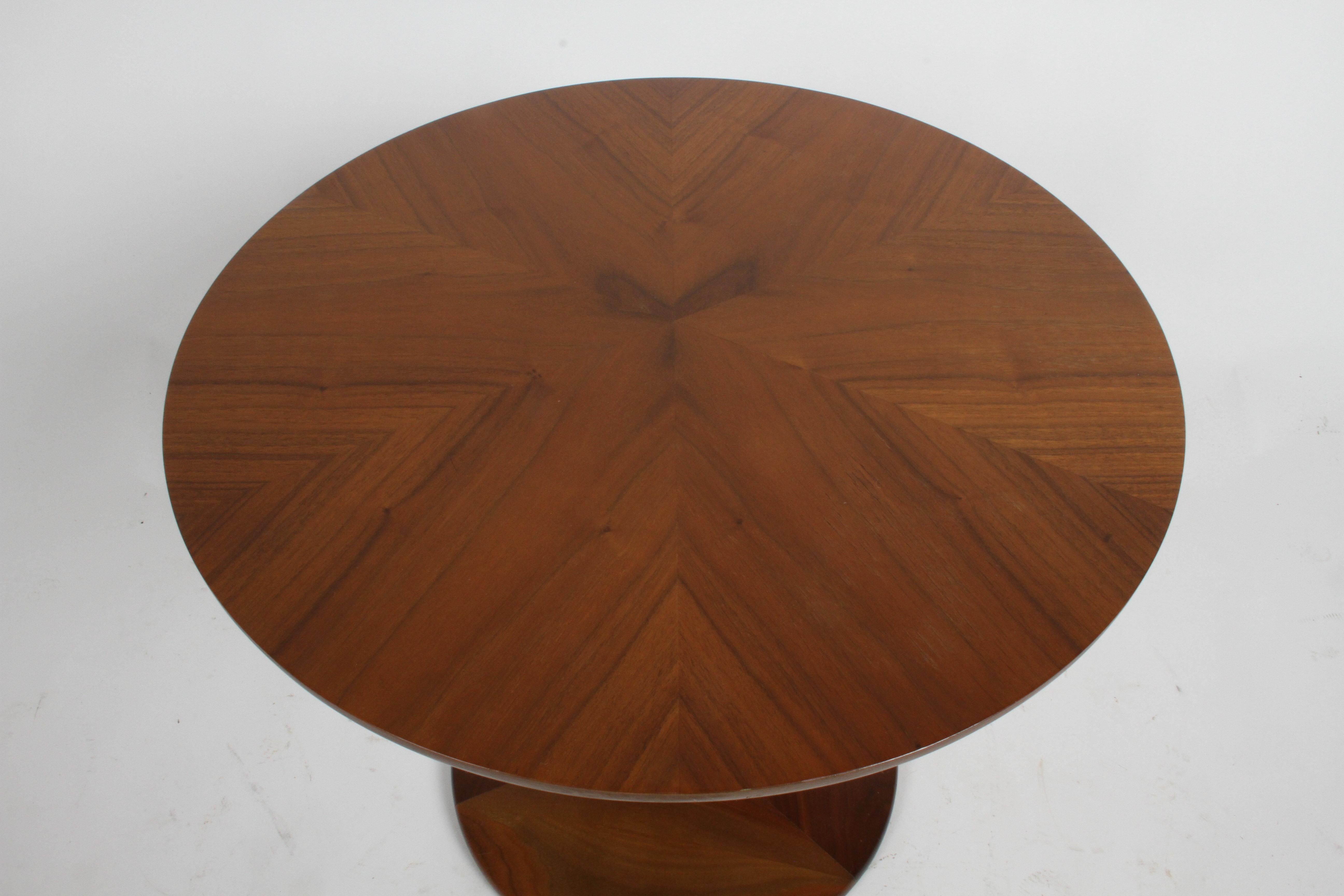 Kipp Stewart for Drexel Mid-Century Modern Declaration Walnut End or Side Table In Good Condition In St. Louis, MO