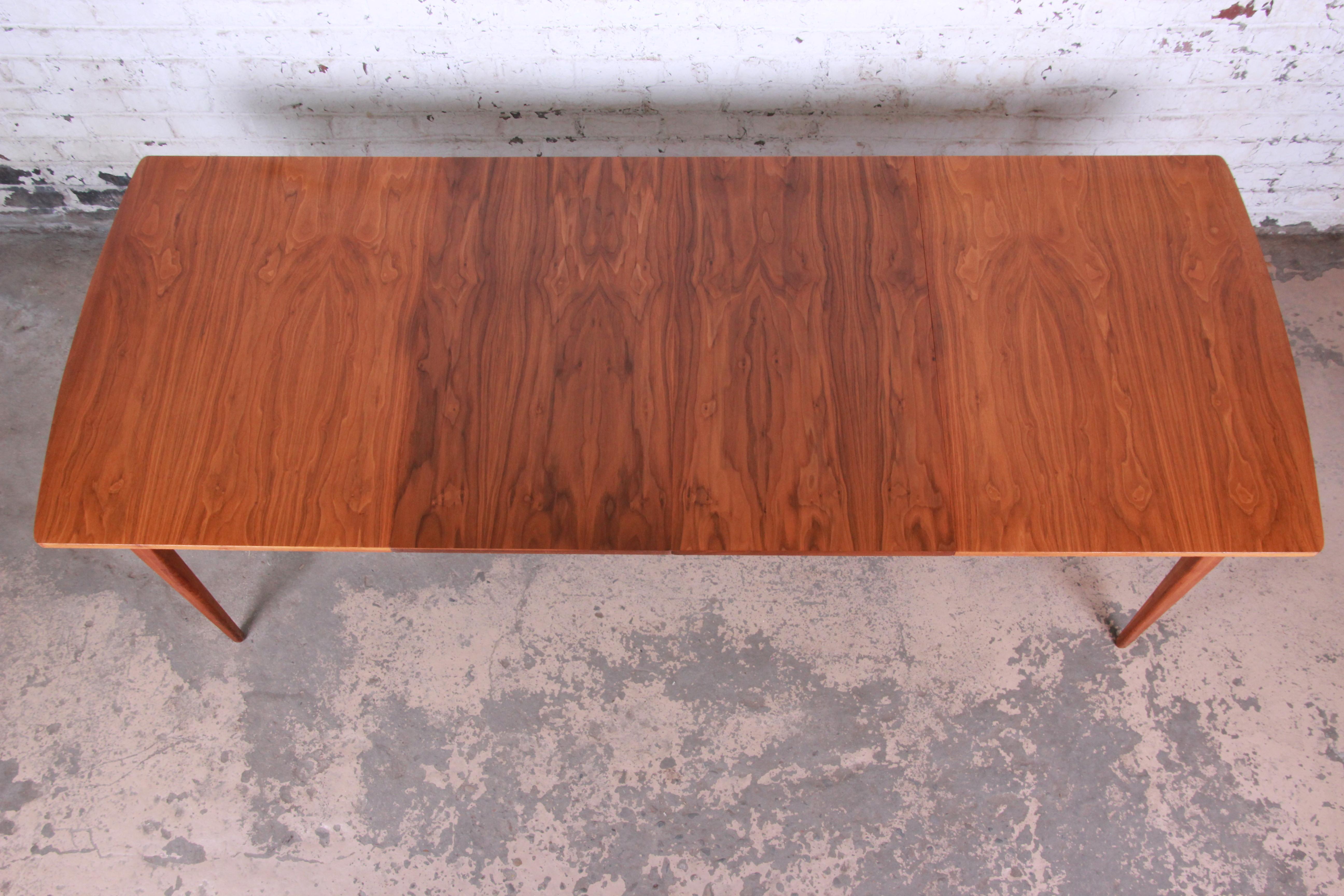 Kipp Stewart for Drexel Mid-Century Modern Walnut Extension Dining Table, 1959 8