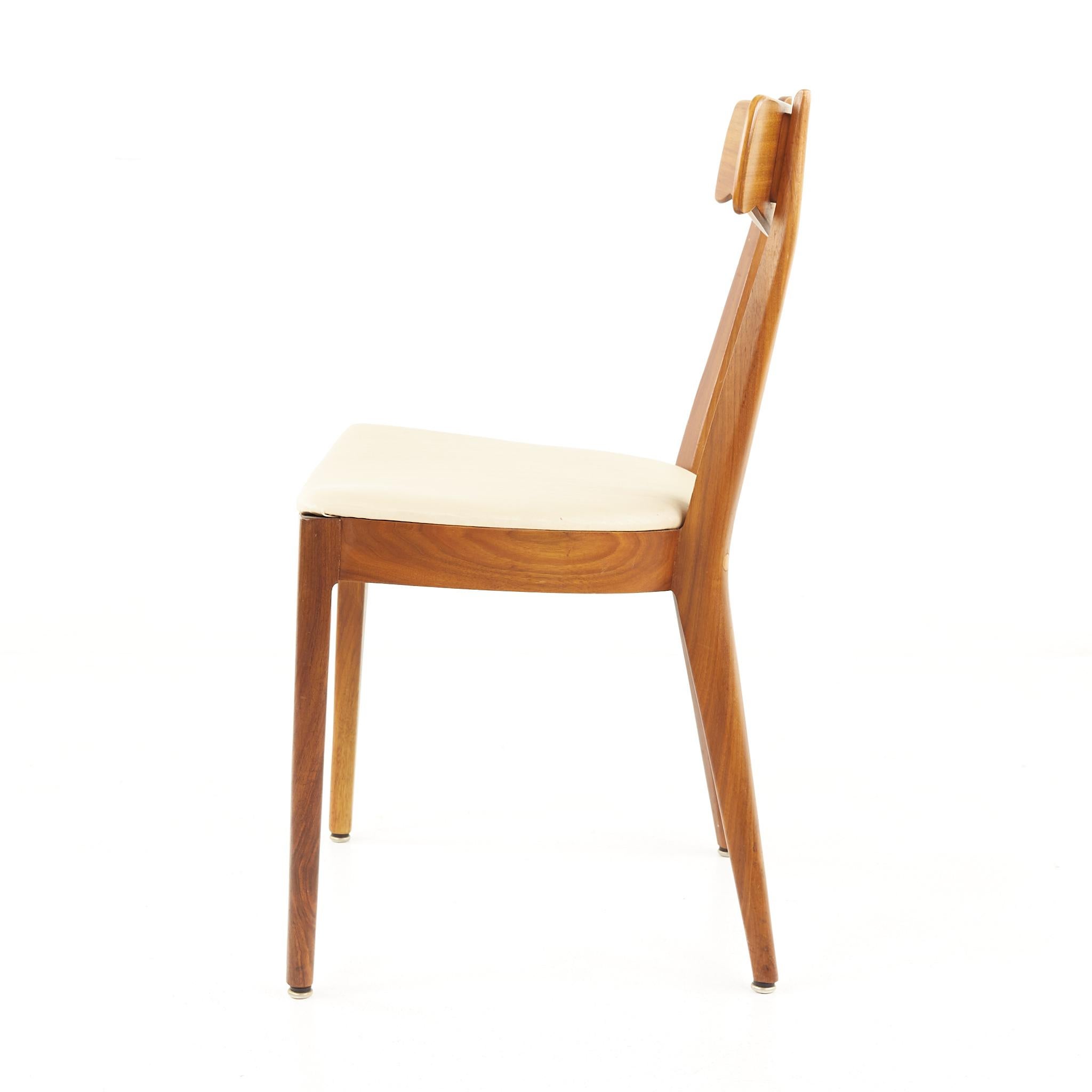 Kipp Stewart for Drexel Mid Century Walnut Dining Chairs, Set of 6 2