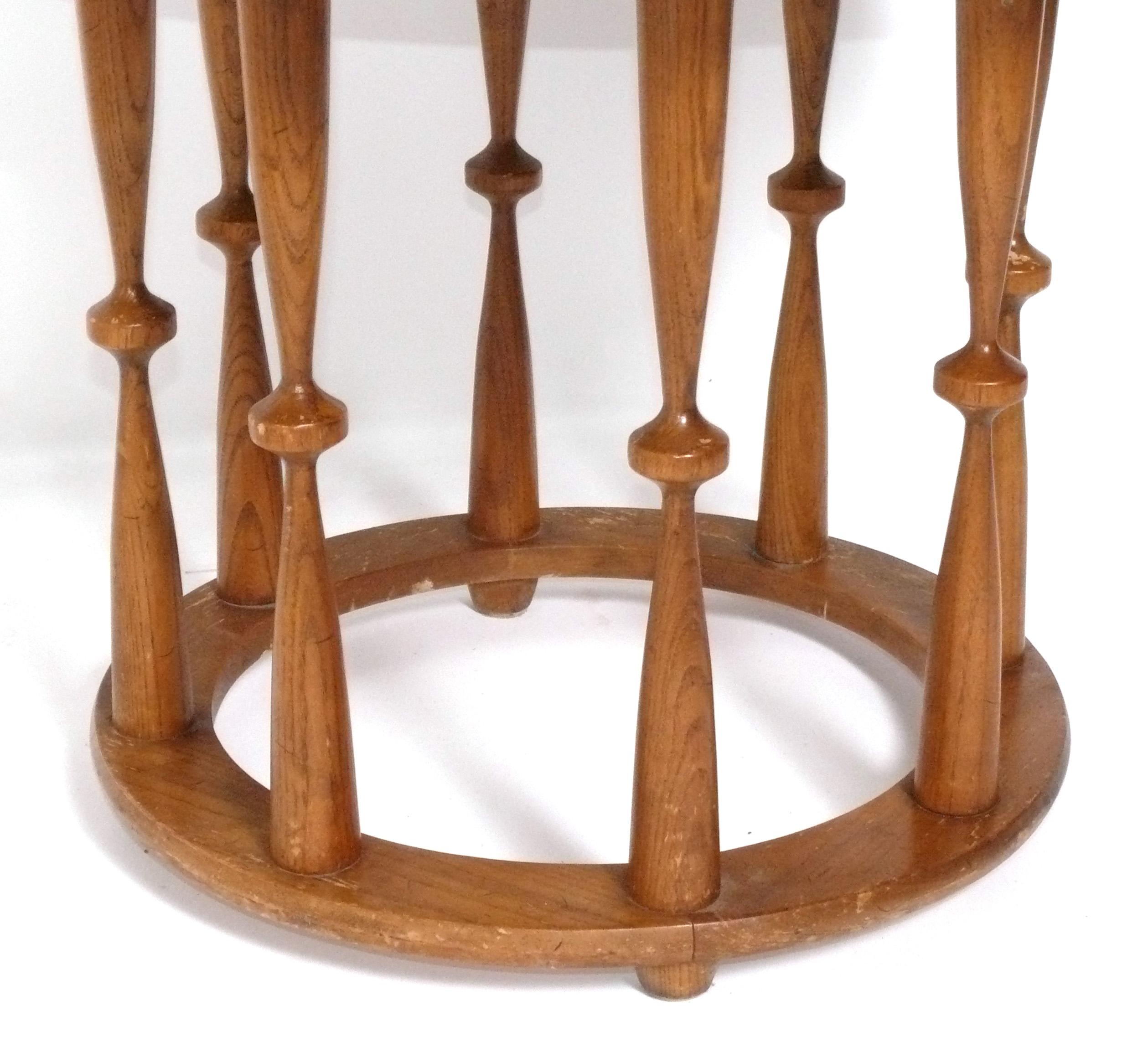 Mid-Century Modern Kipp Stewart for Drexel Sculptural End Tables Refinished in Your Choice of Color For Sale