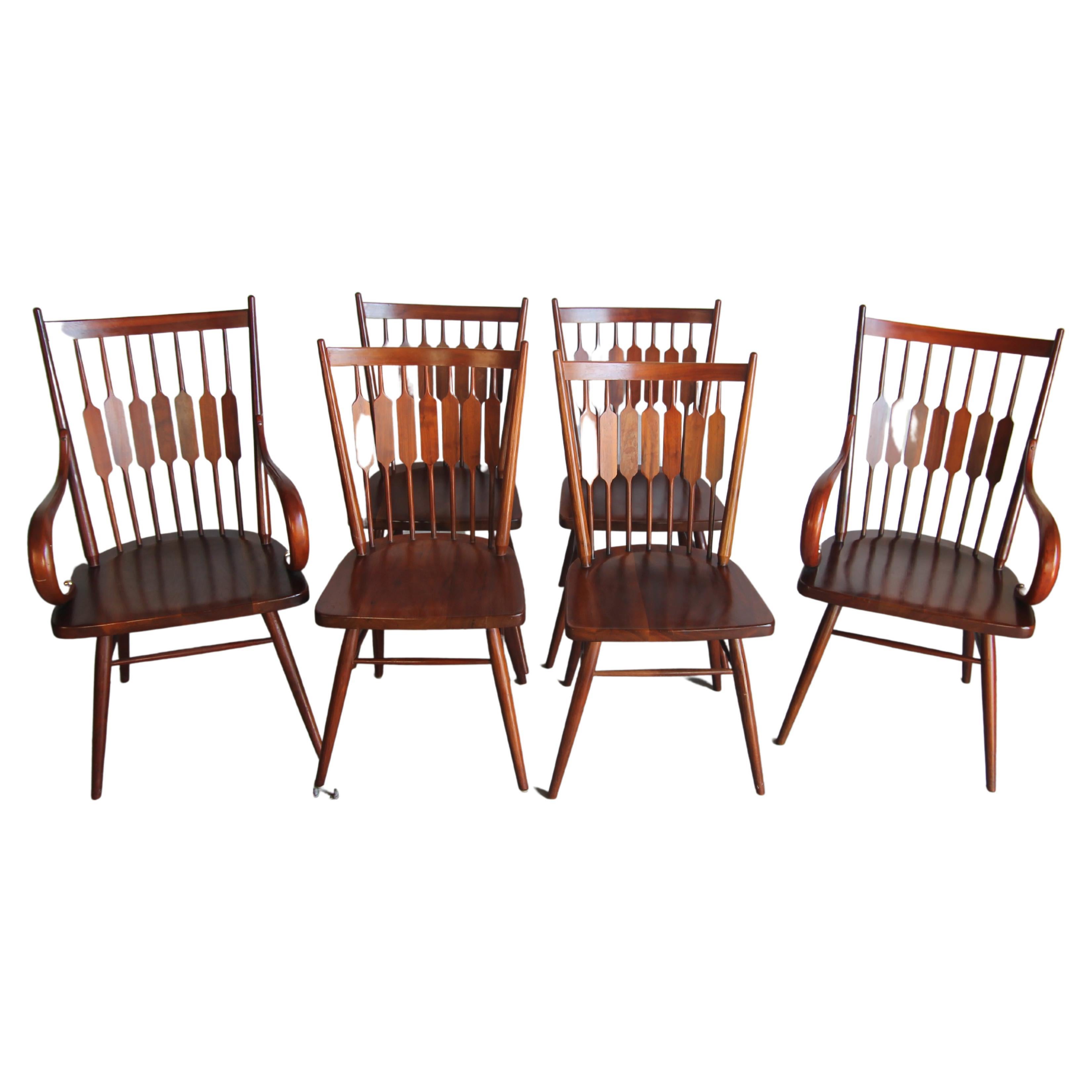 Kipp Stewart for Drexel Set of 6 Centennial Dining Chairs