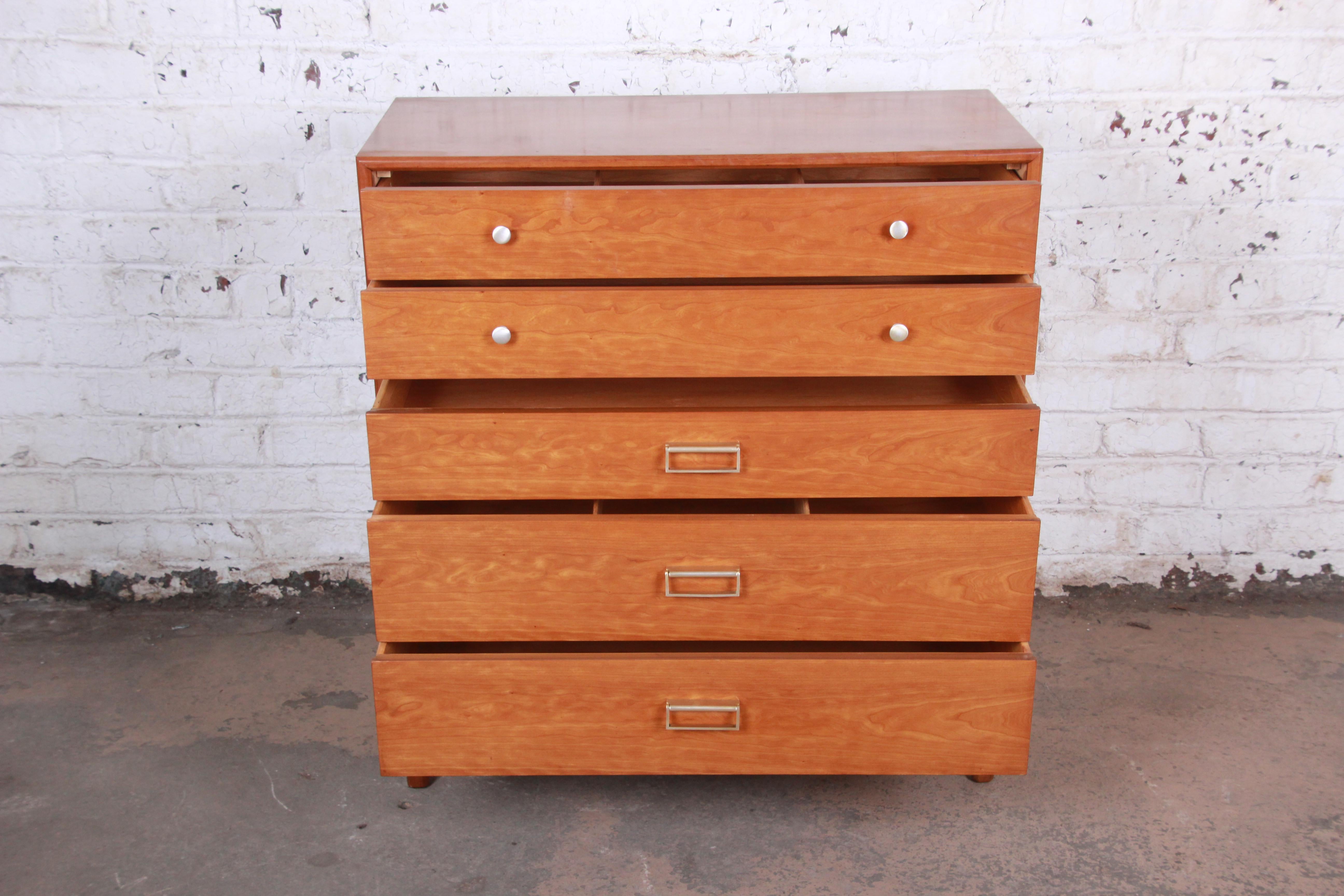 Cherry Kipp Stewart for Drexel Sun Coast Mid-Century Modern Highboy Dresser