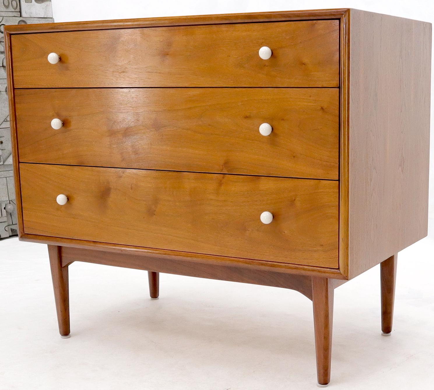 Kipp Stewart for Drexel Walnut 3 Bachelor Chest Dresser 3