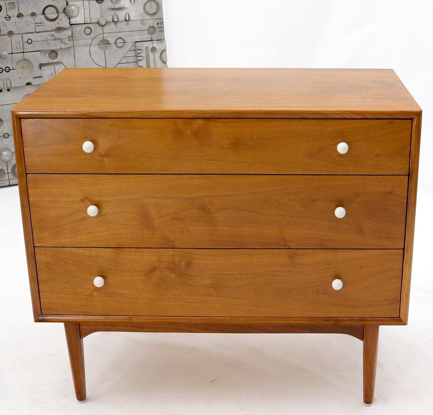 Kipp Stewart for Drexel Walnut 3 Bachelor Chest Dresser 7