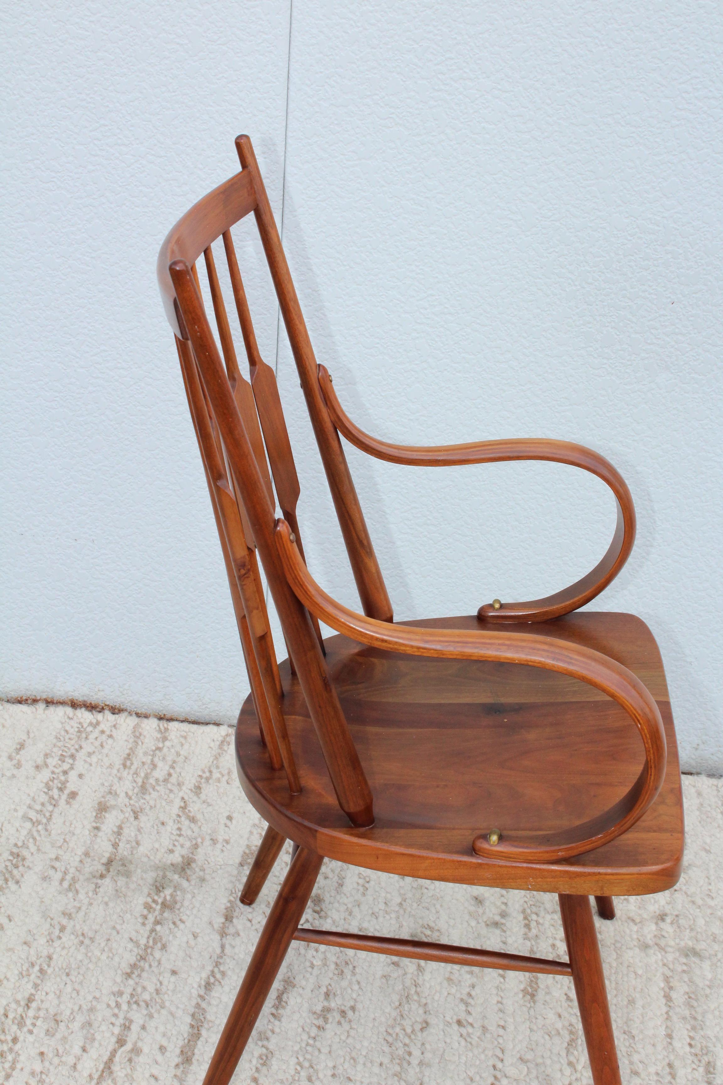 Mid-20th Century Kipp Stewart for Drexel Walnut Armchair