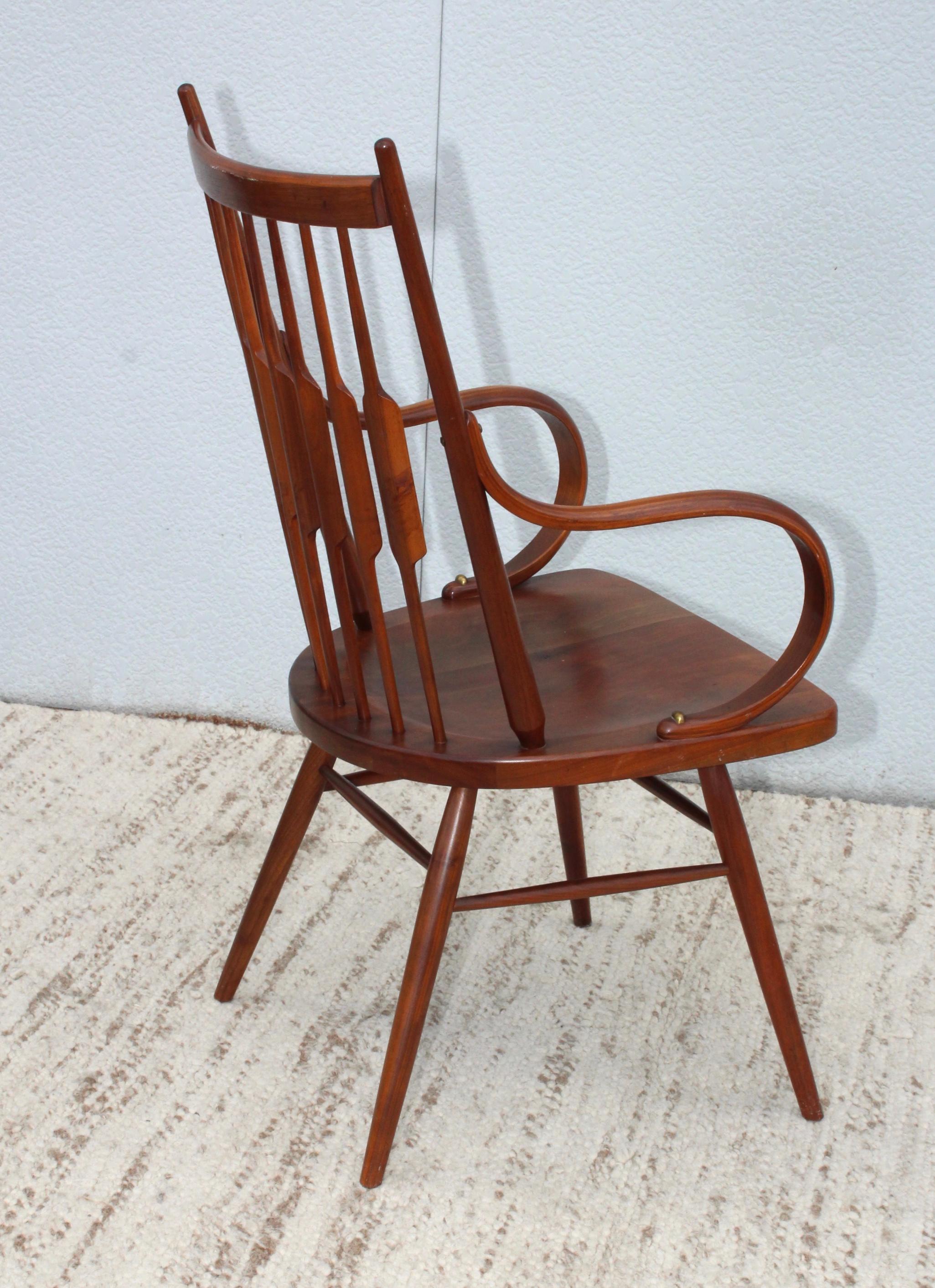 Kipp Stewart for Drexel Walnut Armchair 1