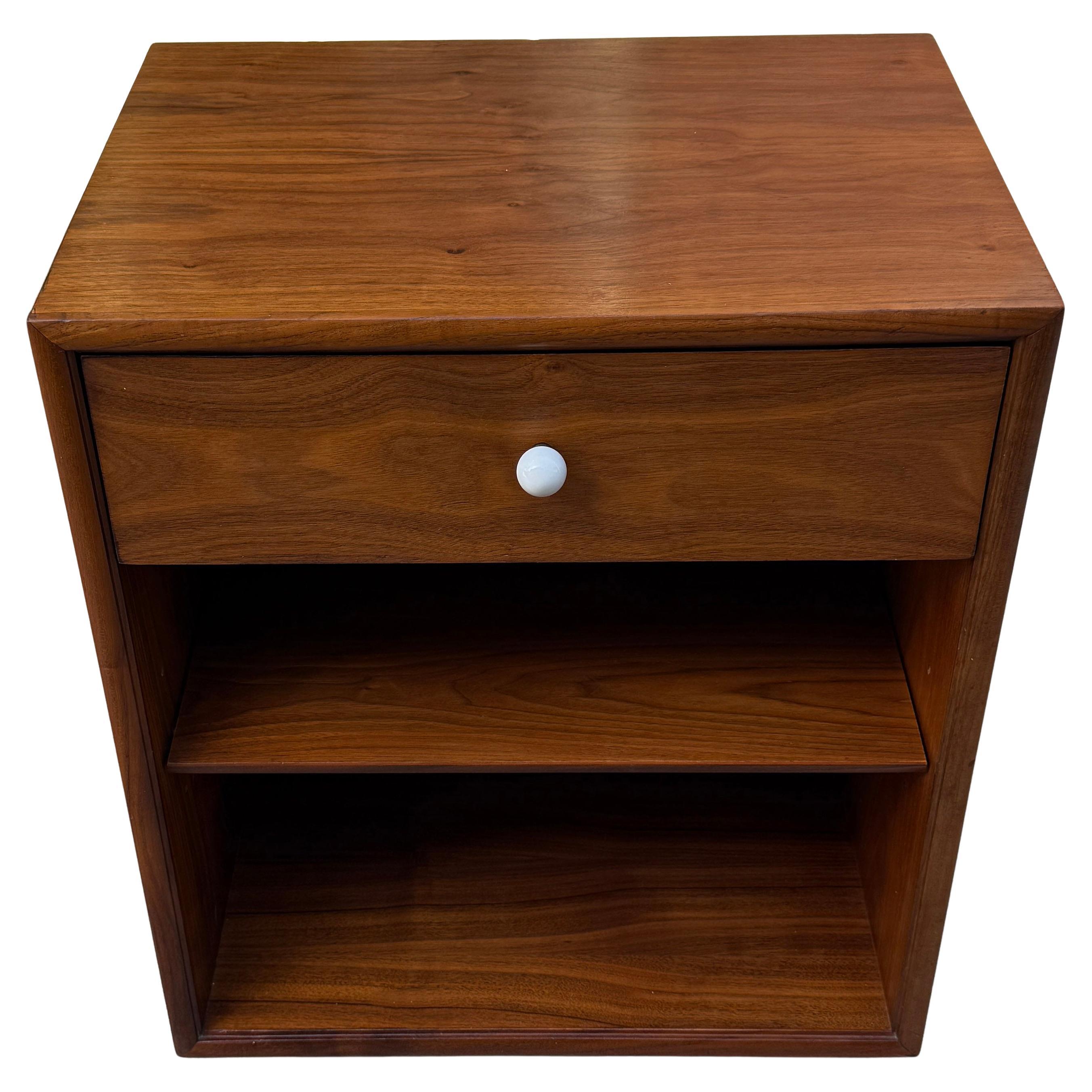Mid-Century Modern Kipp Stewart for Drexel Walnut Night Stand or Record storage Cabinet