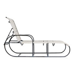 Kipp Stewart for Terra of California Bronze Adjustable Outdoor Chaise, 1960s