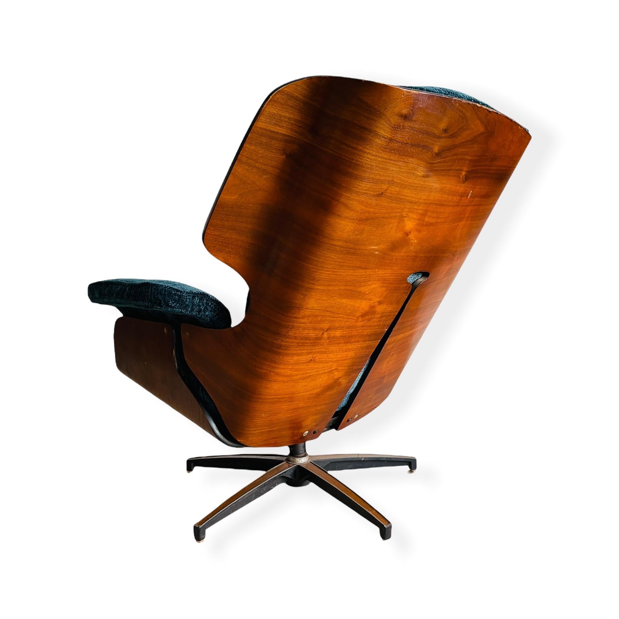 American Kipp Stewart Lounge Chair & Ottoman by Drexel Declaration