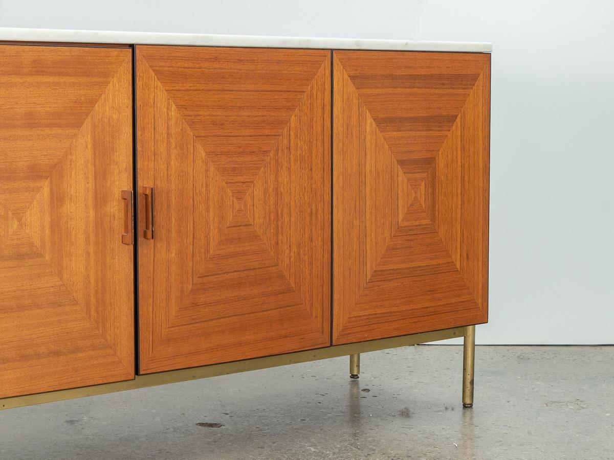 Mid-20th Century Kipp Stewart Marble Top Cabinet