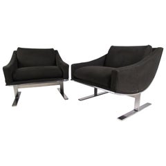 Kipp Stewart Modern Lounge Chairs by Directional
