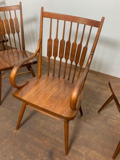 Kipp Stewart Set of Five Centennial Dining Chairs for Drexel Circa 1960s