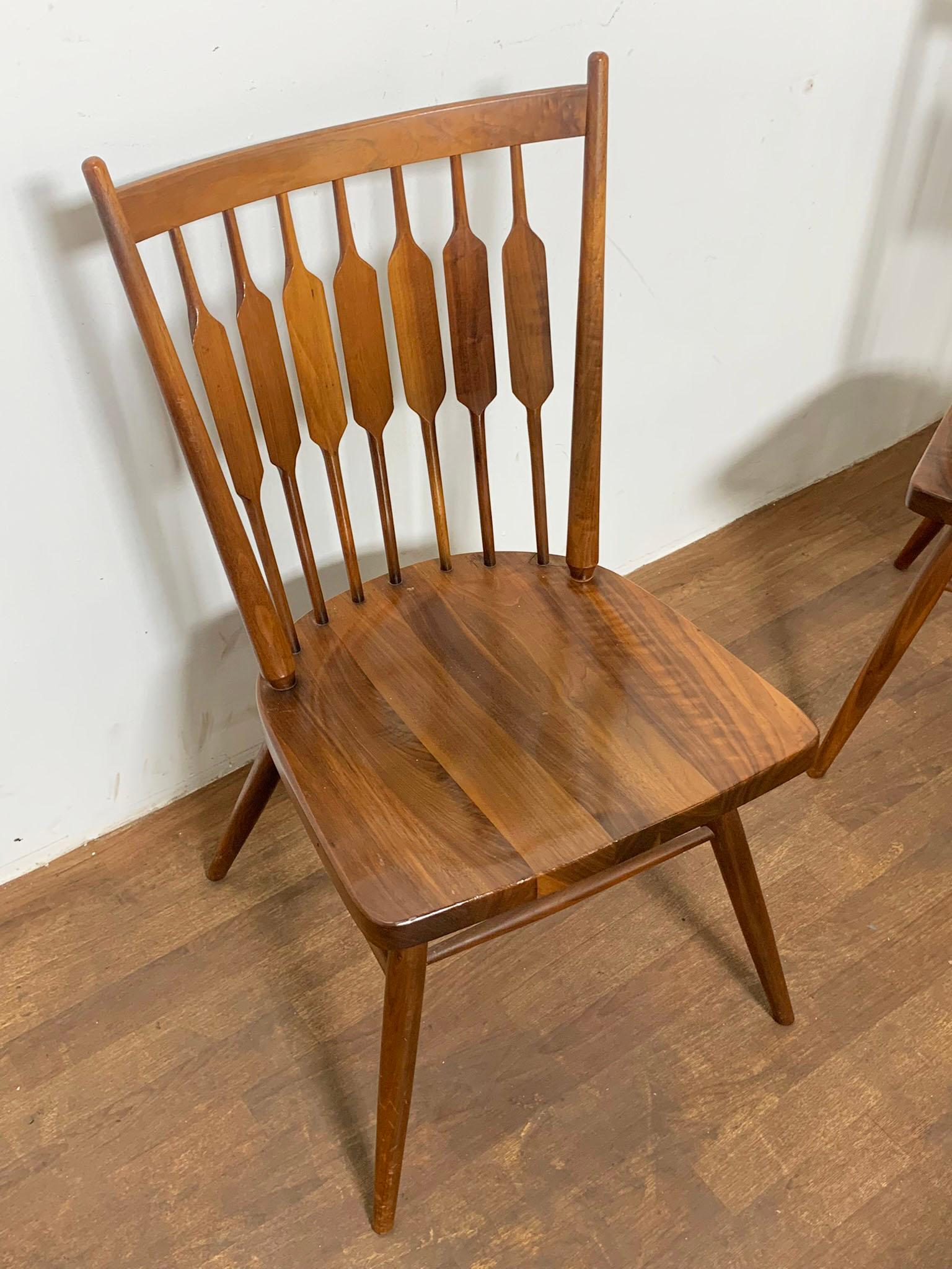 American Kipp Stewart Set of Five Centennial Dining Chairs for Drexel Circa 1960s For Sale