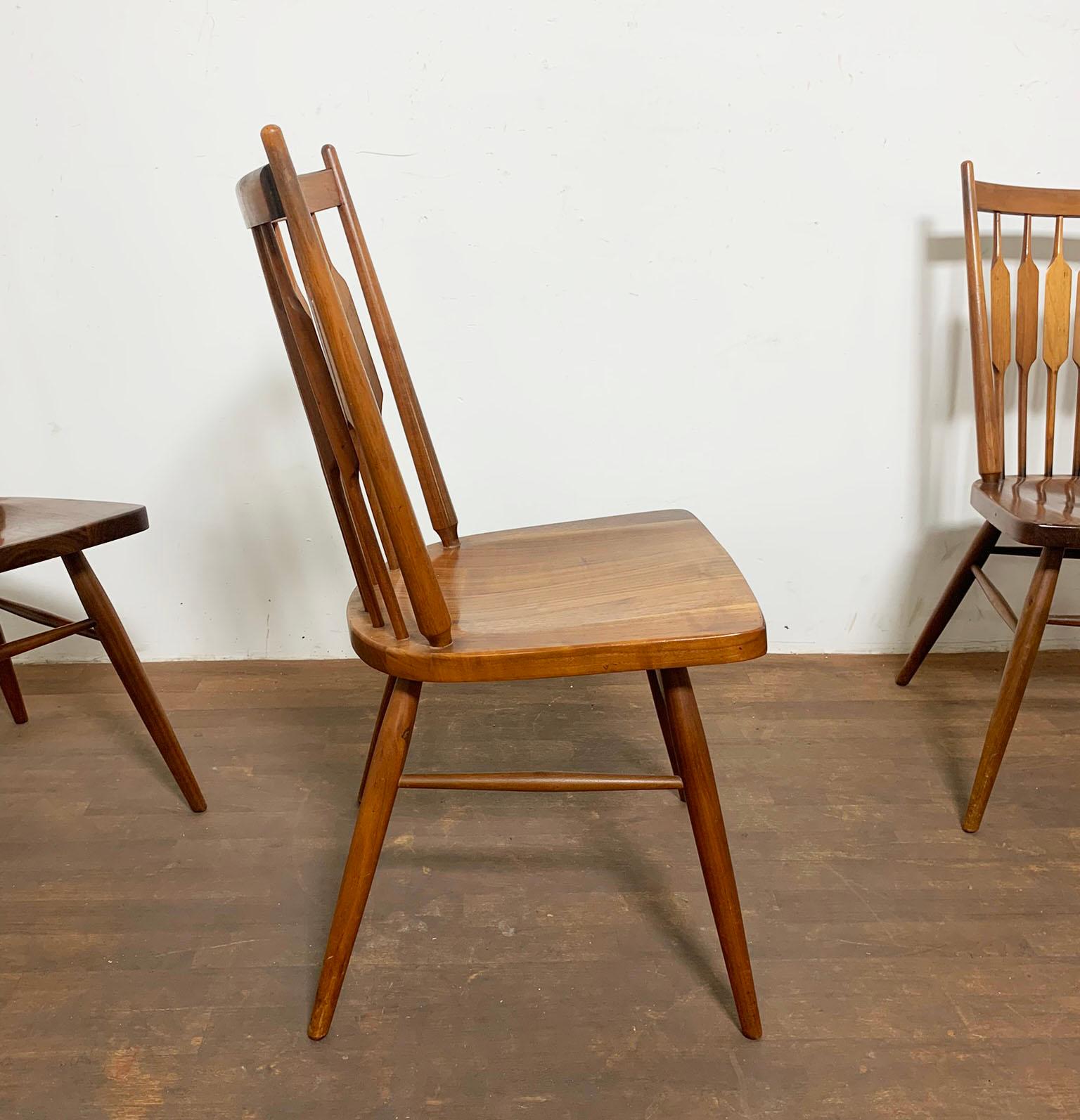 Mid-20th Century Kipp Stewart Set of Five Centennial Dining Chairs for Drexel Circa 1960s For Sale