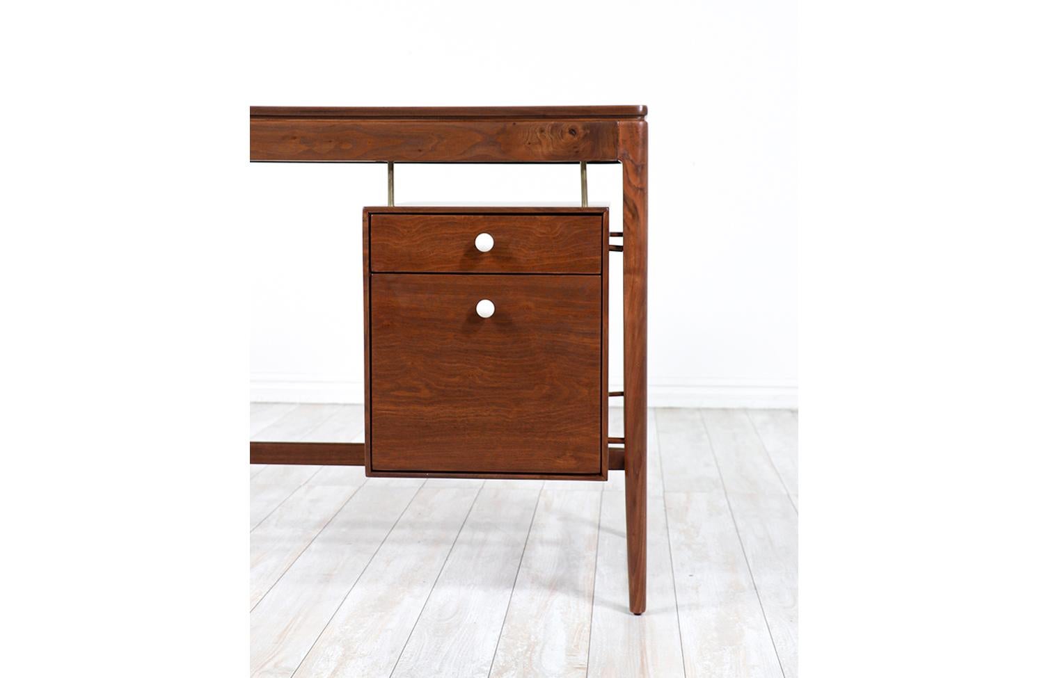 Mid-20th Century Kipp Stewart & Stewart MacDougall “Declaration” Floating-Top Desk for Drexel