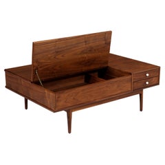 Kipp Stewart & Stewart MacDougall "Declaration" Walnut Coffee Table for Drexel