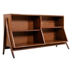 Kipp Stewart & Stewart MacDougall  Walnut Drexel Declaration Bookcase Cabinet