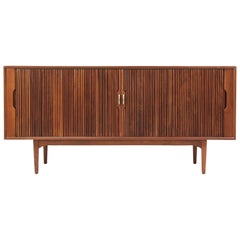Kipp Stewart & Stewart McDougall 'Declaration' Walnut Tambour-Door Credenza