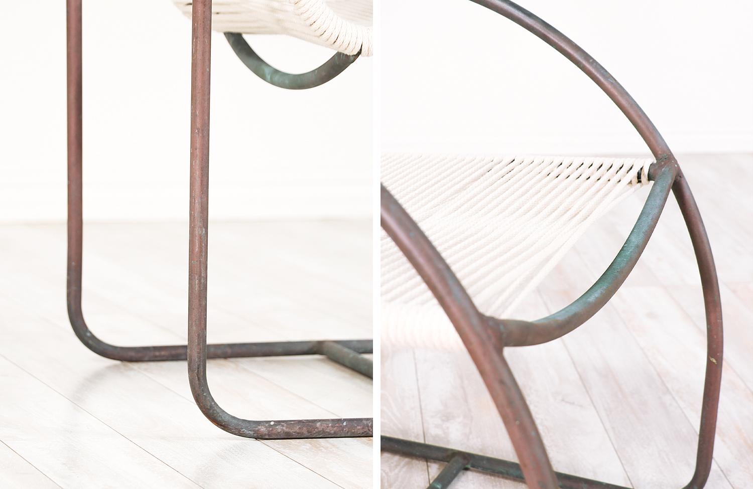 Kipp Stewart Tubular Bronze Armchairs for Terra 7