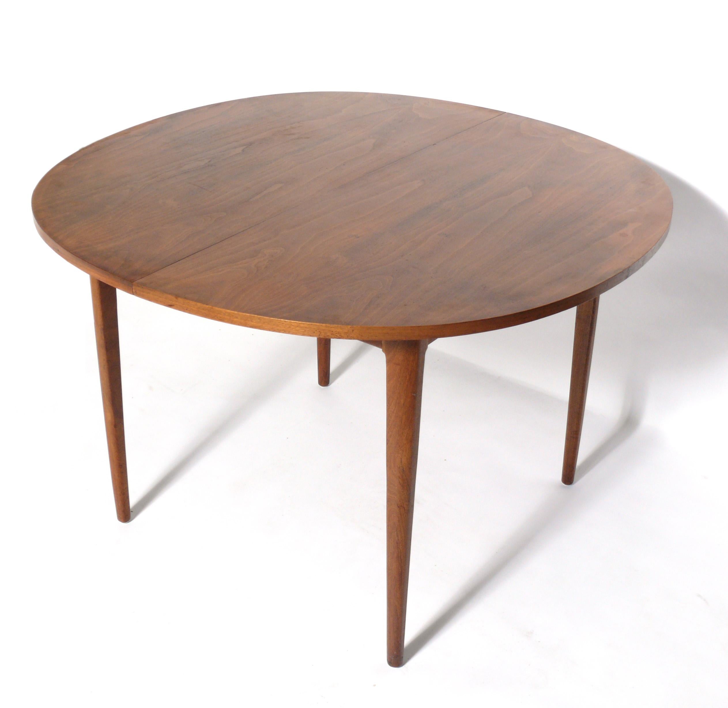 Mid-Century Modern Kipp Stewart Walnut Dining Table for Drexel