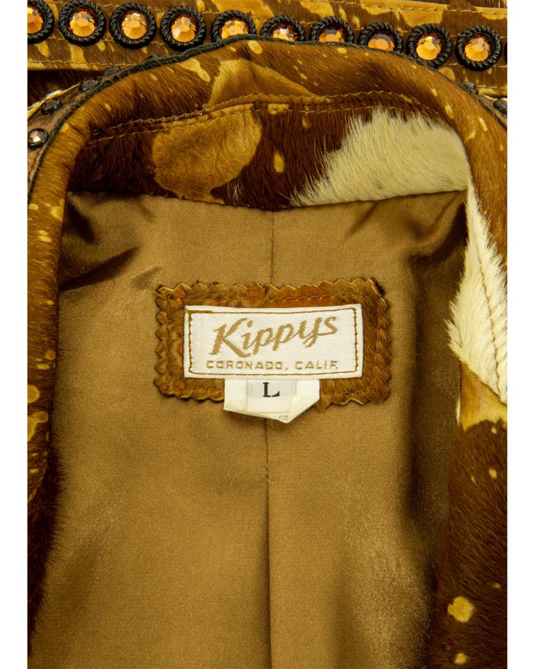 Kippys Coronado - Veste avec appliques en cuir de vache, circa 2000 en vente 3