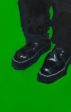 Art Oil on Canvas - Bright Colors, Male - Ant's Figure - Ironic - 2020s