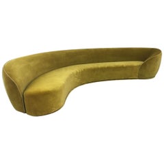 Kips Bay Curved Sofa, Designed by Drake Anderson and Manufactured by Jouffre