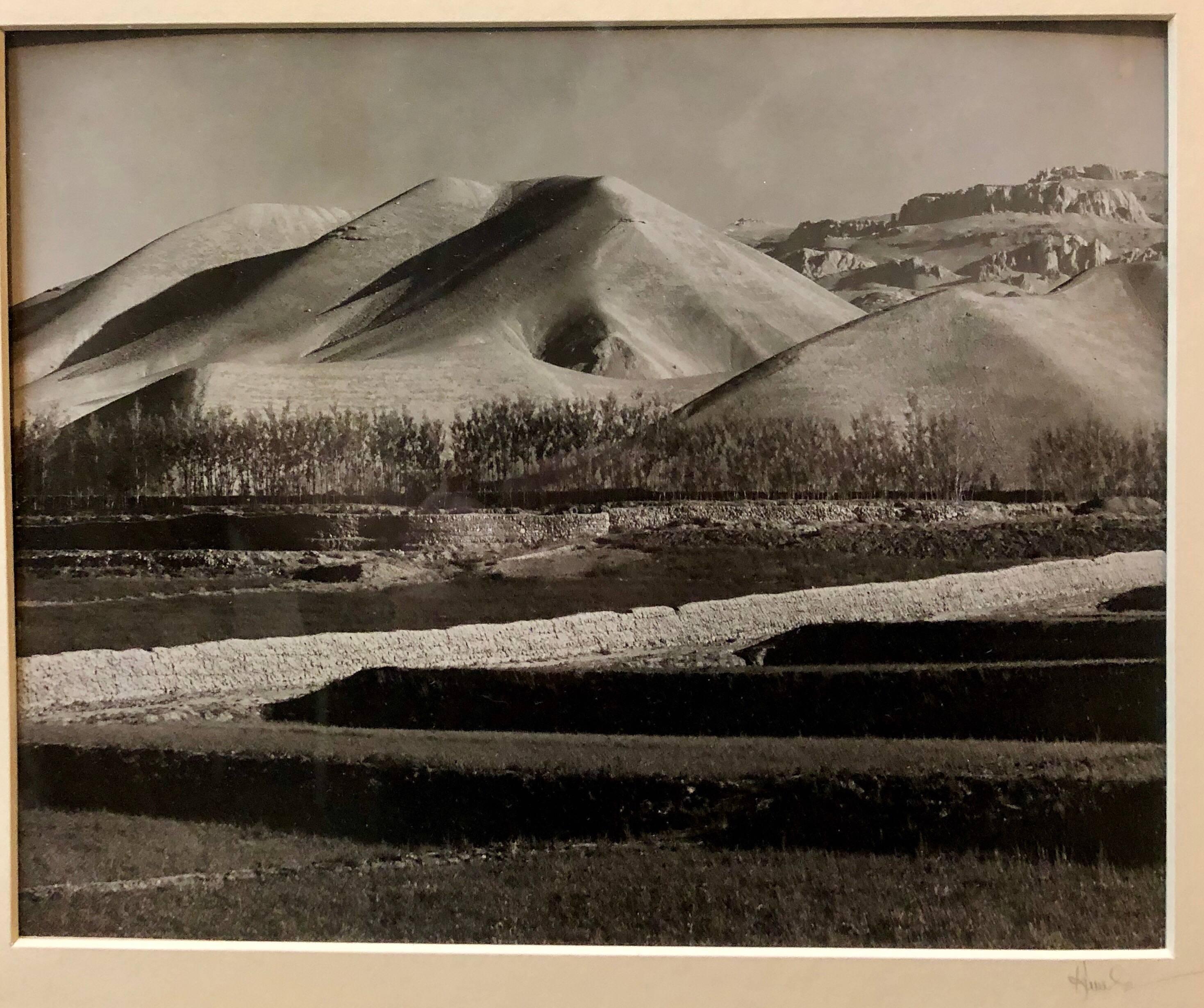 Kipton Kumler Landscape Photograph - 1976 Near Bamiyan Afghanistan Vintage Silver Gelatin Print Photograph Signed