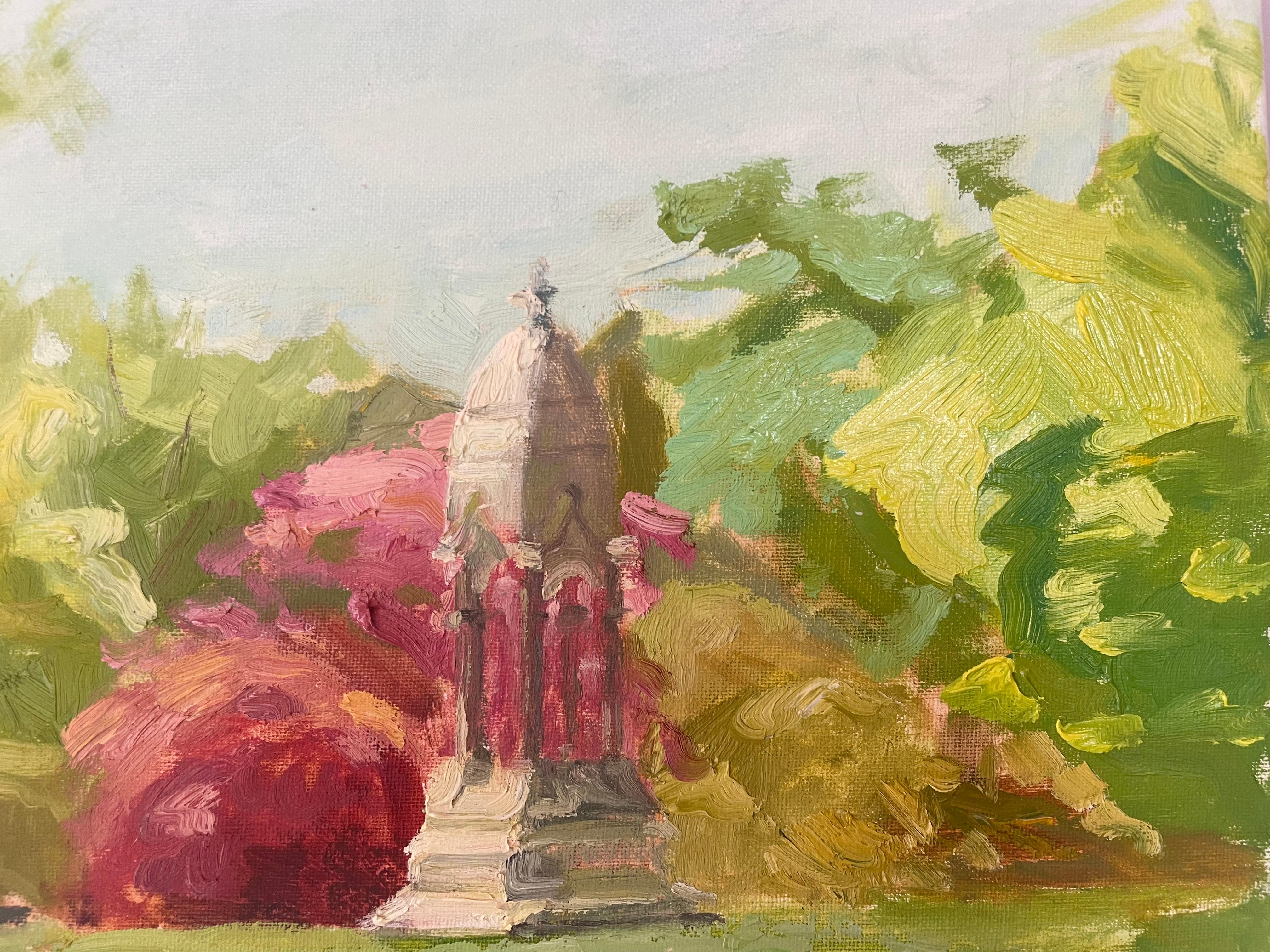 Cementerio histórico de Woodlawn (a principios de primavera) - Painting de Kira Mountjoy-Pepka