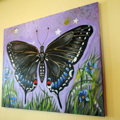 Papillon noir, peinture originale