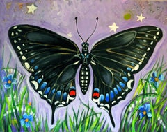Mariposa negra, Pintura original