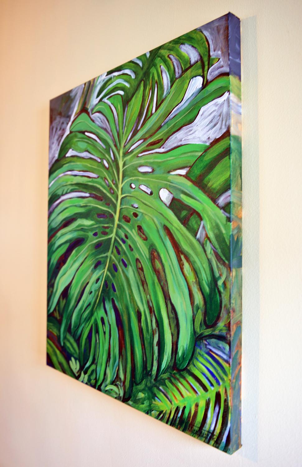 Monstera, Pintura original - Painting de Kira Yustak