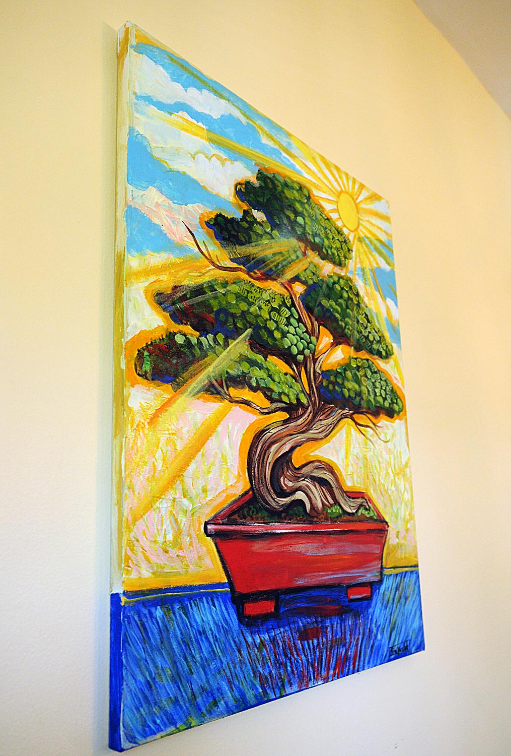 bonsai tree painting