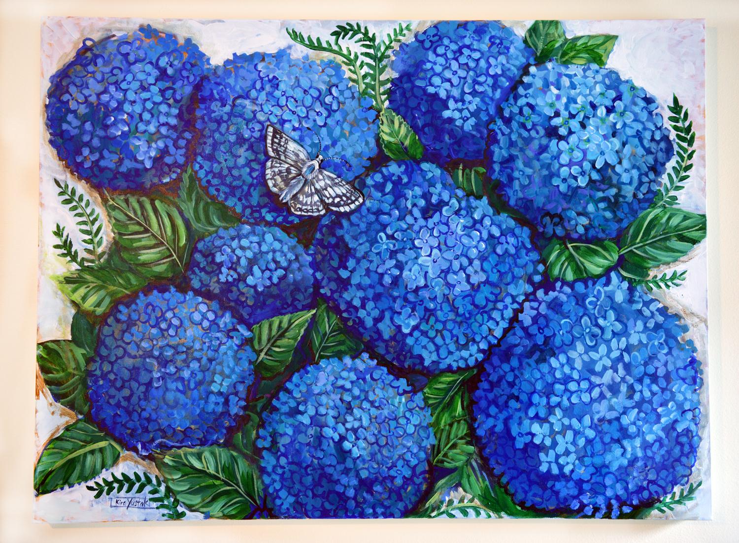 Nikko Blue, Original Painting For Sale 1
