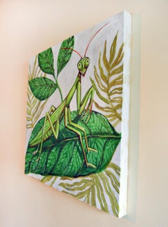 Mante religieuse, peinture originale