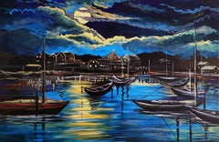 Shark River, Belmar, NJ, peinture d'origine