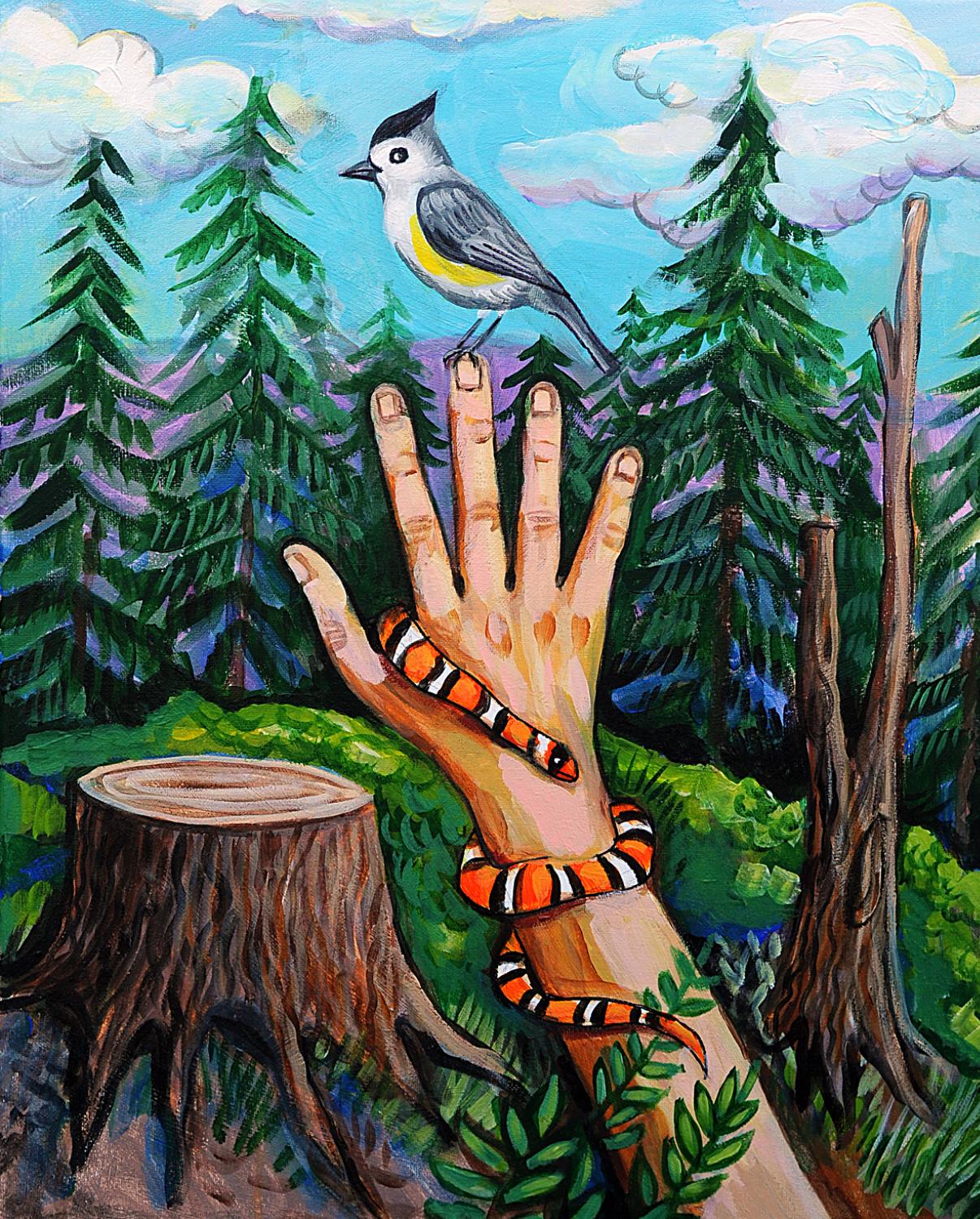 Kira Yustak Animal Painting - The Wilderness, Original Painting