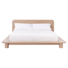 Kiral Bed by Sun at Six, Minimalist Queen Bed in Wood